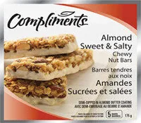 Almond sweet & salty chewy nut bars