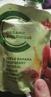 Apple banane framboise avoine