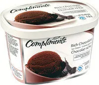 Rich chocolate ice cream