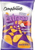 Extraaa! flavour all-dressed ridged potato chips