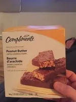 Peanut butter dipped granola bars