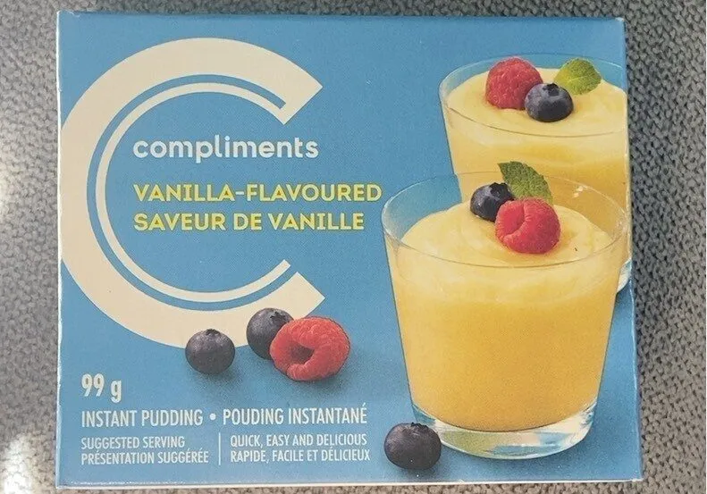 Vanilla-flavoured instant pudding