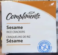 Craquelins de riz sésame