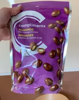 almonds (milk chocolate covered)