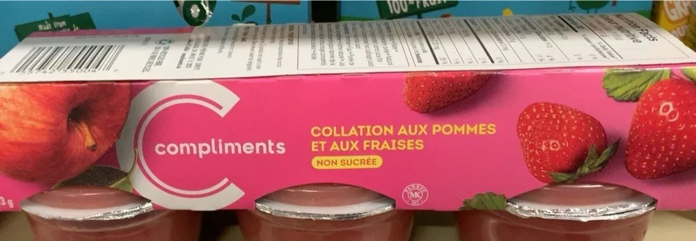 Collation aux pommes-fraises