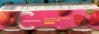 Collation aux pommes-fraises