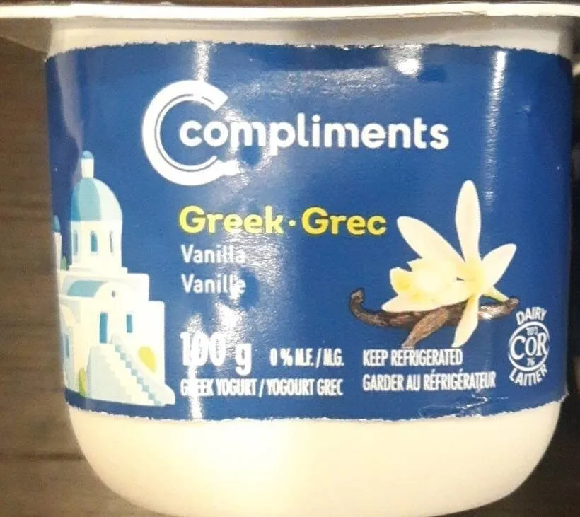 Yogourt grec vanille