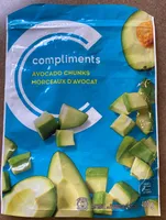 Avocado chunks, Frozen