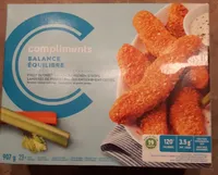 Lanières de poulet lancées entièrement cuites