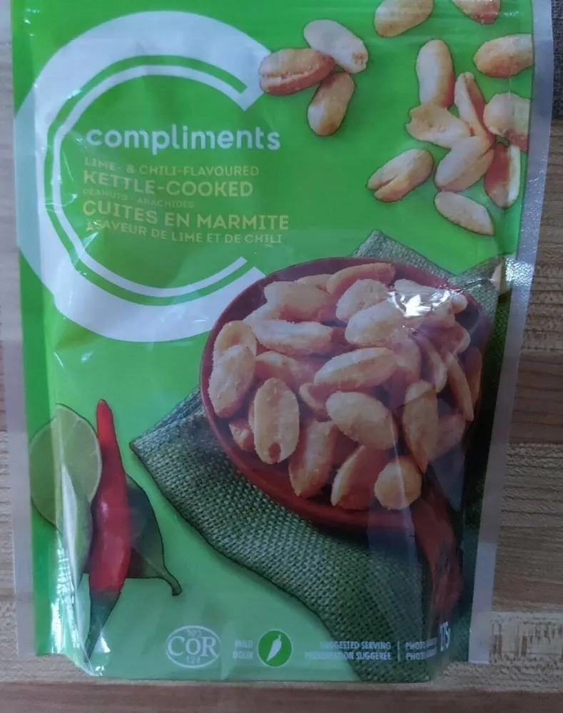 Arachides cuites à la marmites, saveur lime et chili