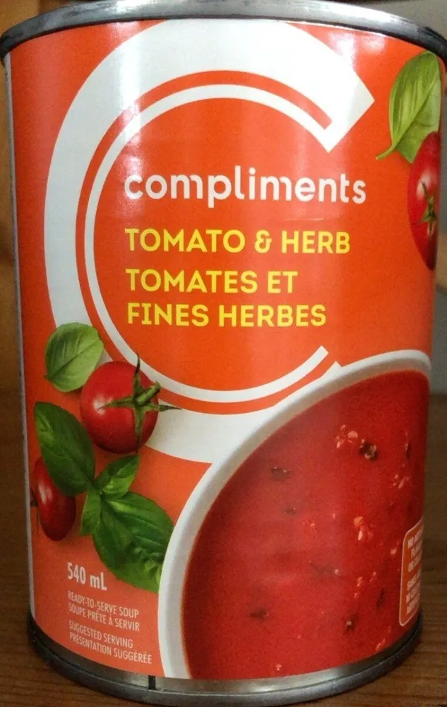 Soupe tomate et fines herbes