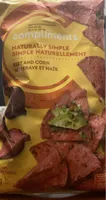 Beet and corn tortilla chips