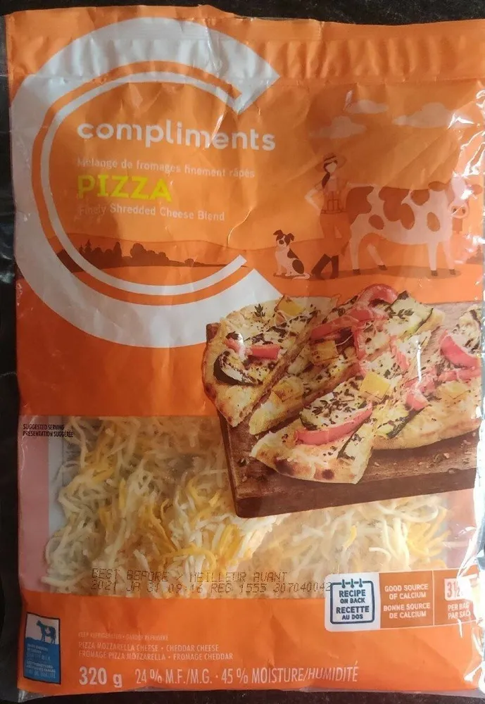 Mélange de fromage râpés pizza