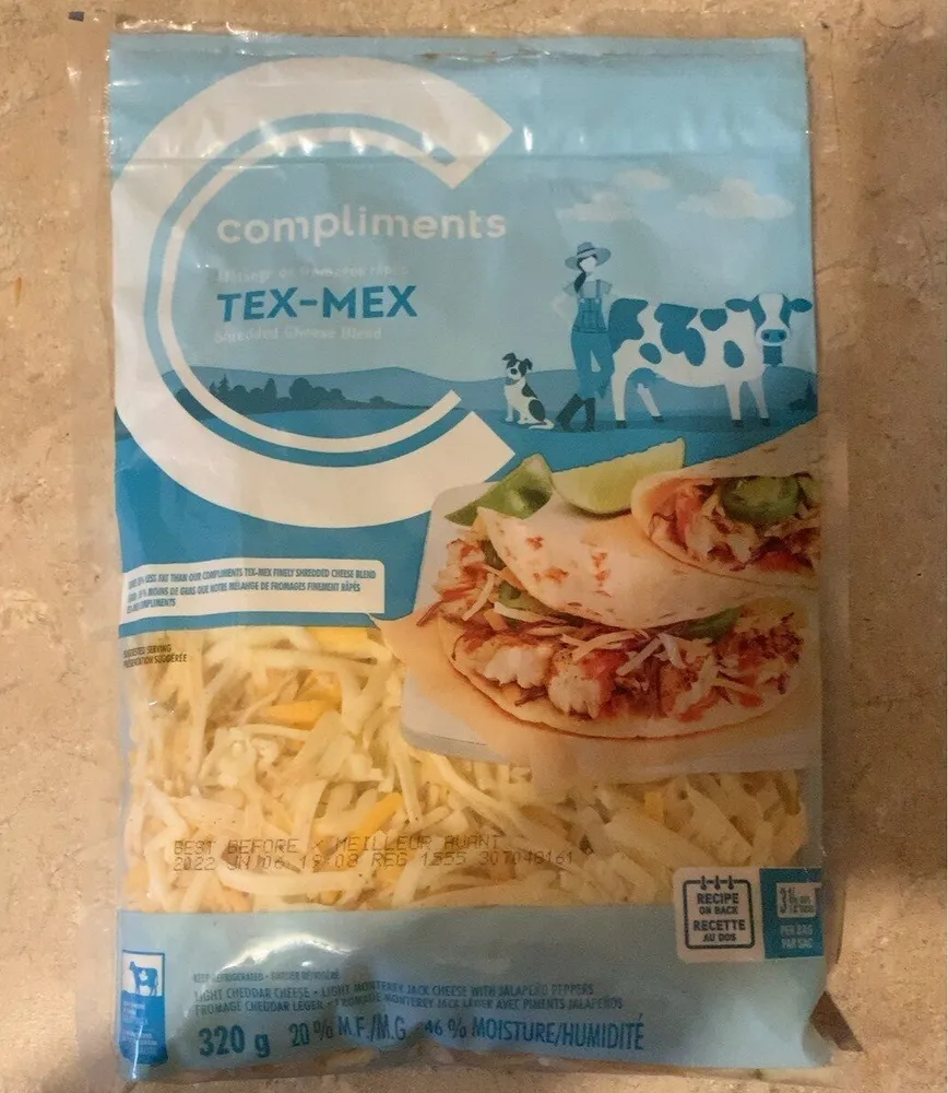 Melange de fromages râpés TEX-MEX