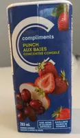 Punch aux baies concentré congelé