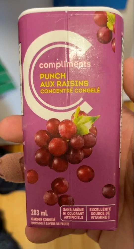 Punch aux raisins