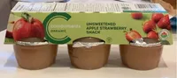 Unsweetened apple strawberry snack