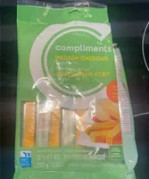 Medium cheddar cheese sticks