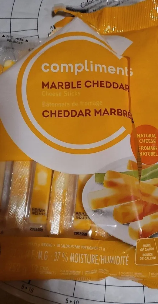marble cheddar cheese sticks