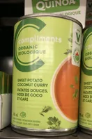 Soupe patqtes rouces noix de coco et cari
