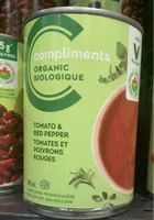 Soupe bio tomates et poivrons rouges