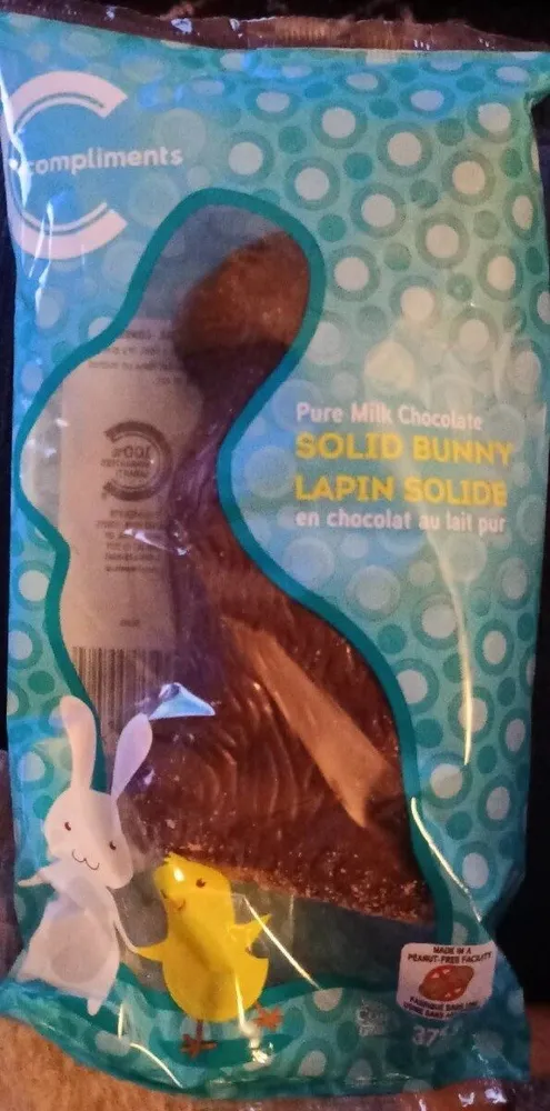 Solid chocolate bunny
