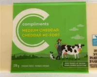 Meduim cheddar cheese