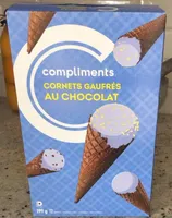 Cornets gaufres au chocolat