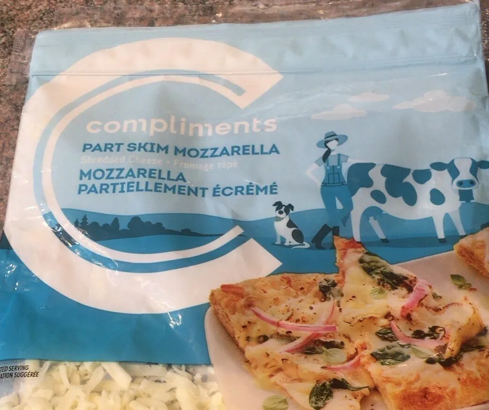 Mozzarelle partiellement écrémé