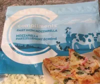 Mozzarelle partiellement écrémé