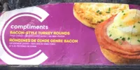 Bacon style turkey rounds