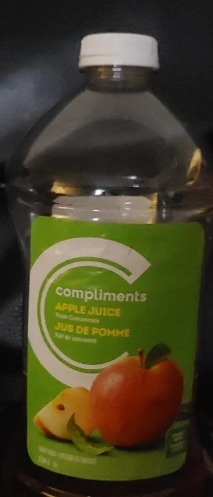 Apple juice from concentrate