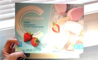 Mini Strawberry Frozen Yogurt Bars