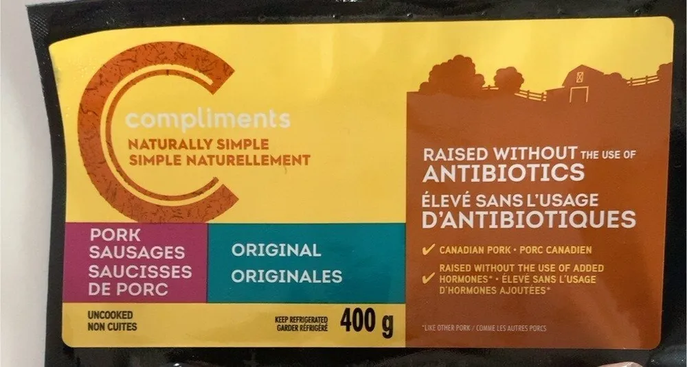 Saucisses de porc originales