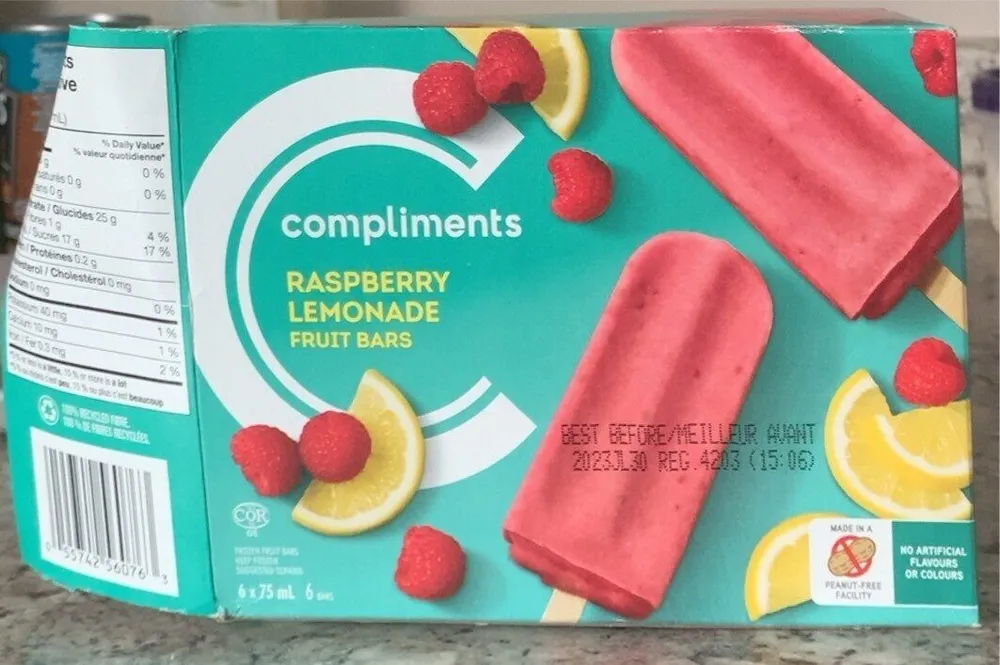 Raspberry lemonade fruit bars