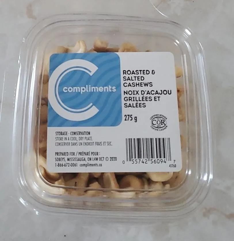 Roasted & Salted Cashews