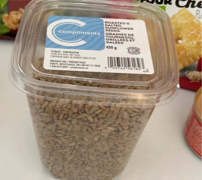 Graines de tournesol grillées et salées
