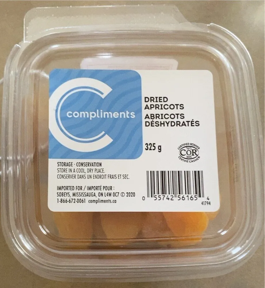 Abricots déshydratés