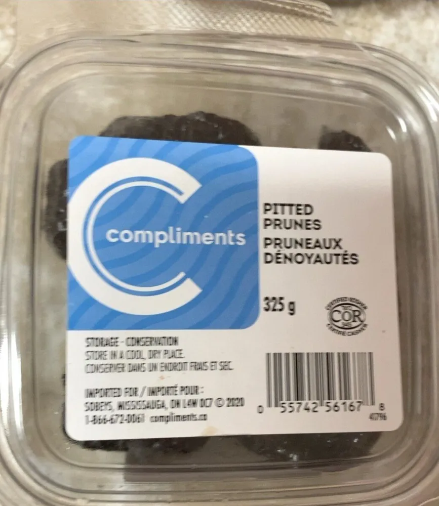 Pitted prunes