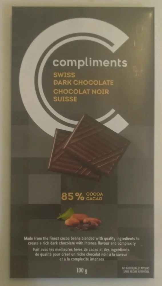 85% Cocoa Swiss Dark Chocolate