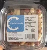 Salted Roasted Mixed Nuts 54% Peanuts