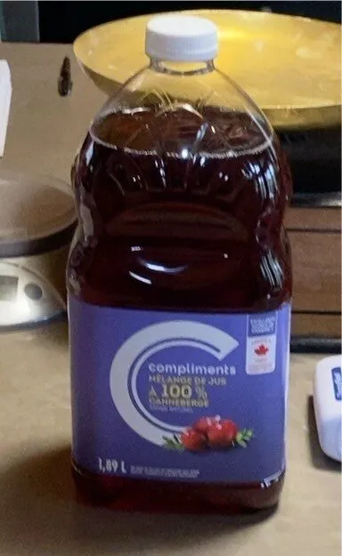 Melange de jus 100% Canneberge