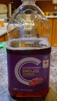 100% juice blend cranberry & raspberry