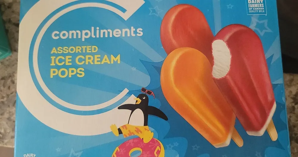 Assorted ice cream pops
