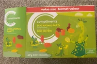 Zoo animal party fruit snacks