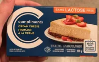 Fromage à la crème sans lactose