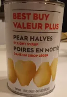 Poires en moitié