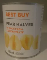 Pear Halves in Juice from Concentrate