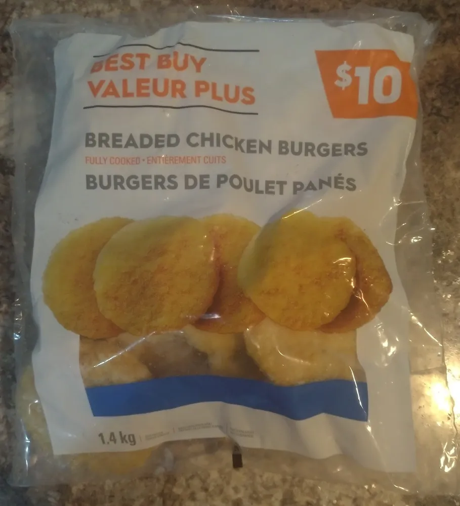 Breaded Chicken Burgers