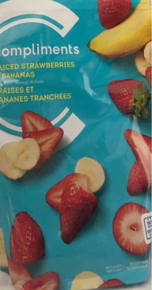 Sliced Bananas and Strawberries